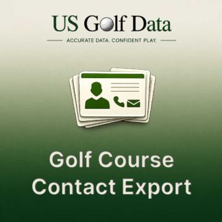 All Golf Course Contacts