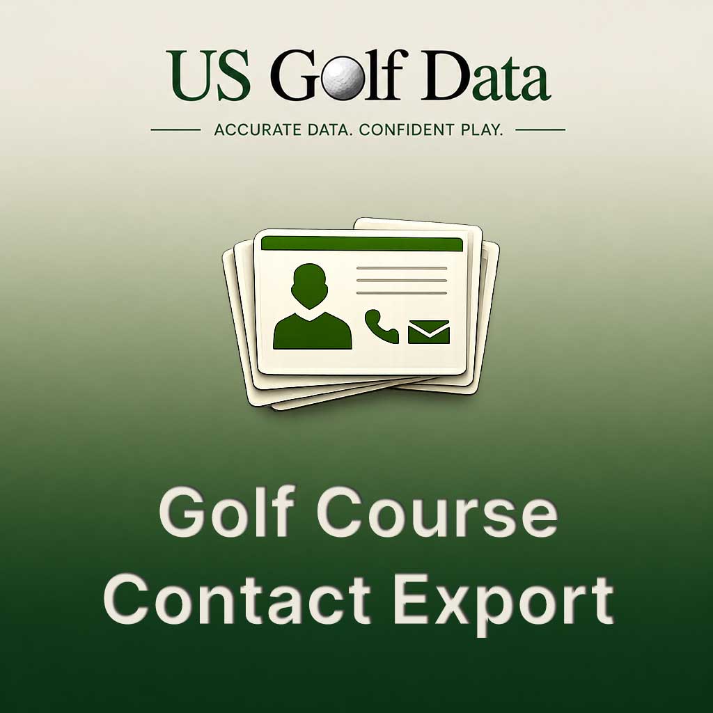 All Golf Course Contacts